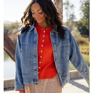 Womens wishlist denim jacket size small